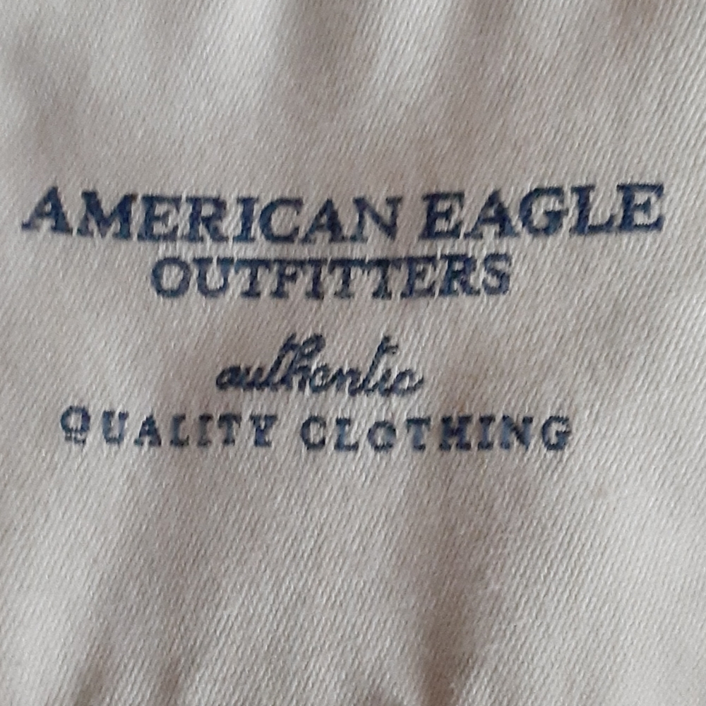 American Eagle Outfitters Orange v neck Henley - Picture 5 of 10